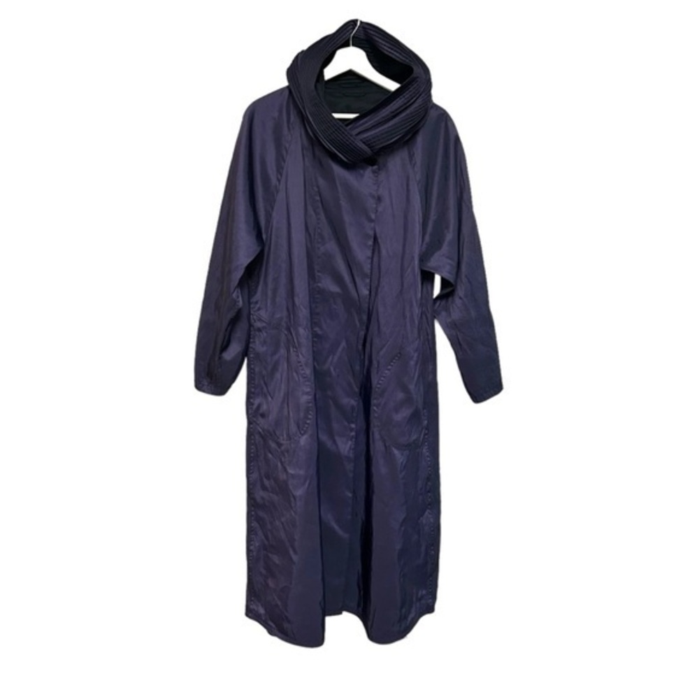 MP MASSIMO PIOMBO S-L reversible parka hooded cape overcoat pleated hood coat